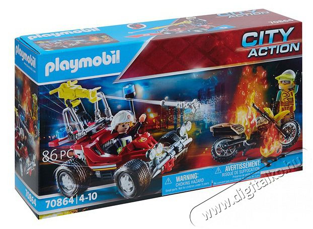 PLAYMOBIL 70864 Tűzolt&oacute; bevet&eacute;sen H&aacute;ztart&aacute;s / Otthon / K&uuml;lt&eacute;r - J&aacute;t&eacute;k / Sport - J&aacute;t&eacute;kfigura - 514096