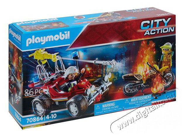 PLAYMOBIL 70864 Tűzolt&oacute; bevet&eacute;sen H&aacute;ztart&aacute;s / Otthon / K&uuml;lt&eacute;r - J&aacute;t&eacute;k / Sport - J&aacute;t&eacute;kfigura - 514096