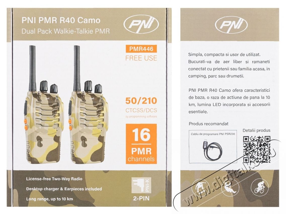 PNI PMR R40 Camo hordozhat&oacute; r&aacute;di&oacute;&aacute;llom&aacute;s &Uacute;jdons&aacute;gok - &Uacute;j term&eacute;kek - 535587