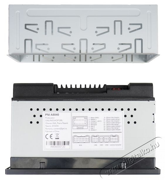 PNI A8040 aut&oacute;s multim&eacute;dia lej&aacute;tsz&oacute; Android 13-mal Aut&oacute;hifi / Aut&oacute; felszerel&eacute;s - Aut&oacute;r&aacute;di&oacute; fejegys&eacute;g - Aut&oacute;r&aacute;di&oacute; fejegys&eacute;g - 535574