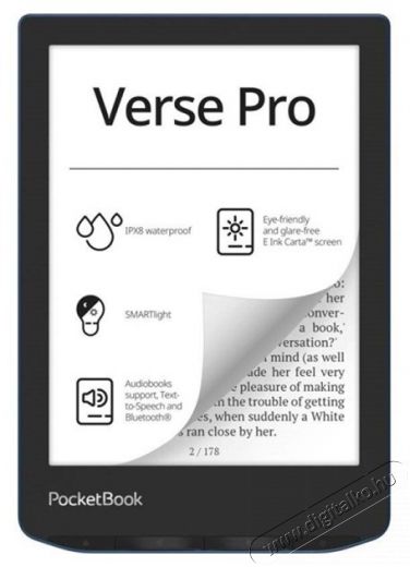 Pocketbook PB634 Verse Pro 6 az&uacute;rk&eacute;k E-Book olvas&oacute; Mobil / Kommunik&aacute;ci&oacute; / Smart - E-book olvas&oacute; - 506990
