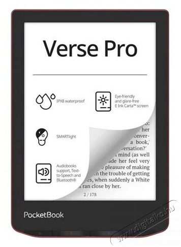 Pocketbook PB634 Verse Pro 6 piros E-Book olvas&oacute; Mobil / Kommunik&aacute;ci&oacute; / Smart - E-book olvas&oacute; - 506991