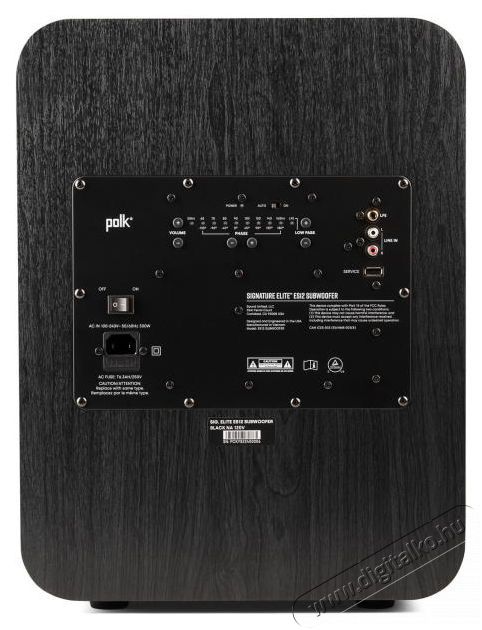 Polk Signature Elite ES12 Black Audio-Video / Hifi / Multim&eacute;dia - Hangfal - Hangfalszett - M&eacute;lynyom&oacute; - 511507