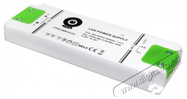 POS POWER FTPC100V12-C2 12V/8.33A 100W IP20 LED t&aacute;pegys&eacute;g H&aacute;ztart&aacute;s / Otthon / K&uuml;lt&eacute;r - Vil&aacute;g&iacute;t&aacute;s / elektromoss&aacute;g - L&aacute;mpa kieg&eacute;sz&iacute;tő - 396420