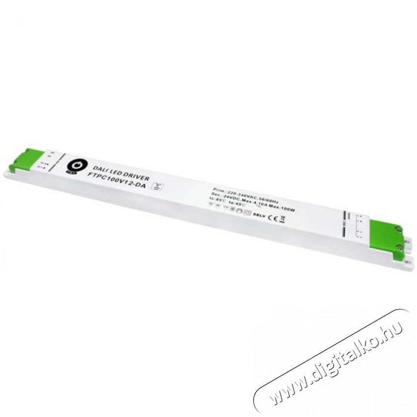 POS POWER FTPC100V12-DA 12V/8.33A 100W IP20 DALI LED t&aacute;pegys&eacute;g H&aacute;ztart&aacute;s / Otthon / K&uuml;lt&eacute;r - Vil&aacute;g&iacute;t&aacute;s / elektromoss&aacute;g - L&aacute;mpa kieg&eacute;sz&iacute;tő - 396436
