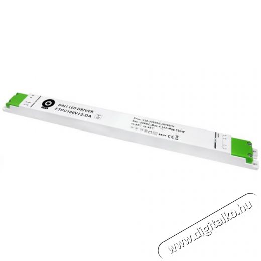 POS POWER FTPC100V12-DA 12V/8.33A 100W IP20 DALI LED t&aacute;pegys&eacute;g H&aacute;ztart&aacute;s / Otthon / K&uuml;lt&eacute;r - Vil&aacute;g&iacute;t&aacute;s / elektromoss&aacute;g - L&aacute;mpa kieg&eacute;sz&iacute;tő - 396436