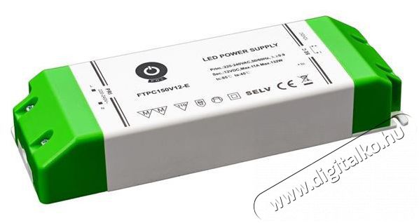POS POWER FTPC150V12-E 12V/11A 150W IP20 gazdas&aacute;gos LED t&aacute;pegys&eacute;g H&aacute;ztart&aacute;s / Otthon / K&uuml;lt&eacute;r - Vil&aacute;g&iacute;t&aacute;s / elektromoss&aacute;g - L&aacute;mpa kieg&eacute;sz&iacute;tő - 396427