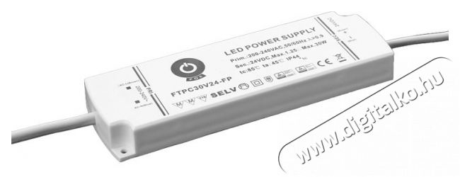 POS POWER FTPC30V24-FP 24V/1.25A 30W IP44 hab&aacute;ll&oacute; LED t&aacute;pegys&eacute;g H&aacute;ztart&aacute;s / Otthon / K&uuml;lt&eacute;r - Vil&aacute;g&iacute;t&aacute;s / elektromoss&aacute;g - L&aacute;mpa kieg&eacute;sz&iacute;tő - 396387