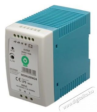 POS POWER MDIN100W24 24V/4A 96W DIN s&iacute;nre szerelhető LED t&aacute;pegys&eacute;g H&aacute;ztart&aacute;s / Otthon / K&uuml;lt&eacute;r - Vil&aacute;g&iacute;t&aacute;s / elektromoss&aacute;g - L&aacute;mpa kieg&eacute;sz&iacute;tő - 396409