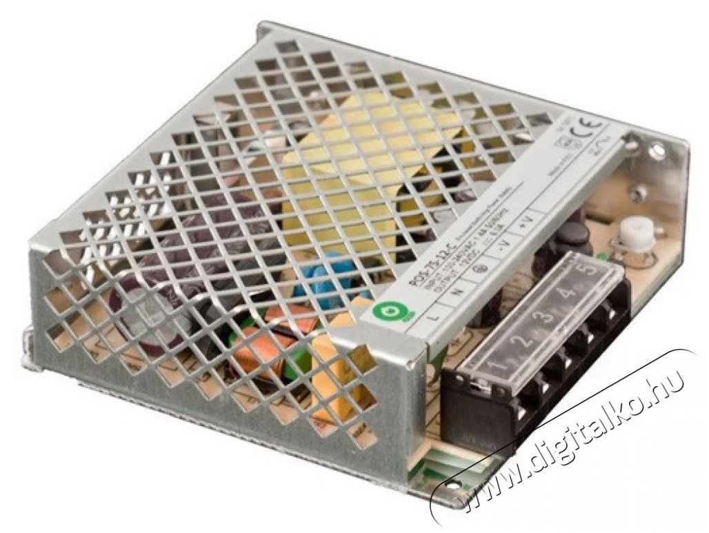 POS POWER POS-75-12-C 12V/6A 72W IP20 f&eacute;m h&aacute;zas LED t&aacute;pegys&eacute;g H&aacute;ztart&aacute;s / Otthon / K&uuml;lt&eacute;r - Vil&aacute;g&iacute;t&aacute;s / elektromoss&aacute;g - L&aacute;mpa kieg&eacute;sz&iacute;tő - 396376