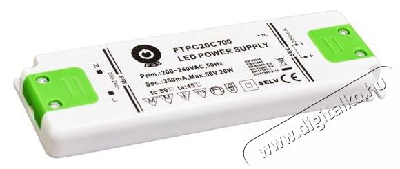 POS POWER FTPC20C700 700mA/14~29V 20,3W IP20 LED t&aacute;pegys&eacute;g H&aacute;ztart&aacute;s / Otthon / K&uuml;lt&eacute;r - Vil&aacute;g&iacute;t&aacute;s / elektromoss&aacute;g - L&aacute;mpa kieg&eacute;sz&iacute;tő - 396359
