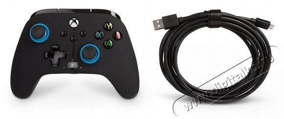 POWERA EnWired Xbox Series X|S / Xbox One vezet&eacute;kes fekete-k&eacute;k kontroller Iroda &eacute;s sz&aacute;m&iacute;t&aacute;stechnika - J&aacute;t&eacute;k konzol - Kontroller - 437455