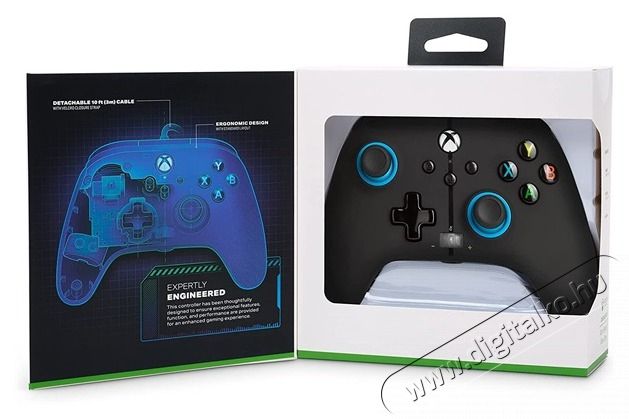 POWERA EnWired Xbox Series X|S / Xbox One vezet&eacute;kes fekete-k&eacute;k kontroller Iroda &eacute;s sz&aacute;m&iacute;t&aacute;stechnika - J&aacute;t&eacute;k konzol - Kontroller - 437455