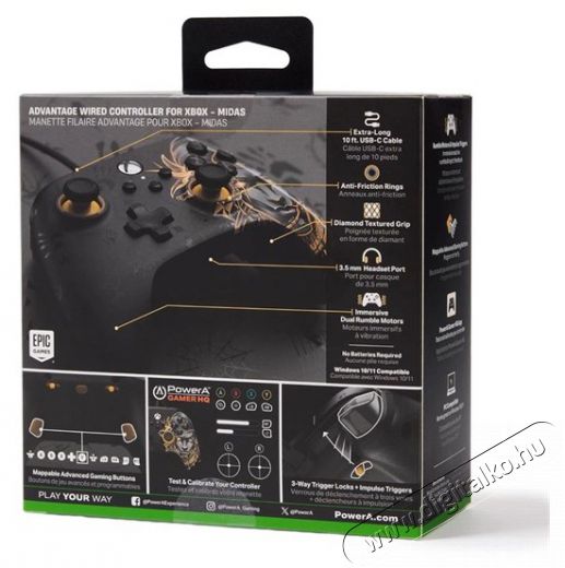POWERA XBGP0238-01 Advantage Xbox Series X|S/Xbox One/PC Fortnite: Mideas vezet&eacute;kes kontroller Iroda &eacute;s sz&aacute;m&iacute;t&aacute;stechnika - J&aacute;t&eacute;k konzol - Kontroller - 499946