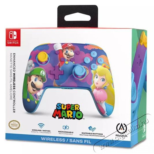 POWERA NSGP0287-01 Enhanced Nintendo Switch vezet&eacute;k n&eacute;lk&uuml;li Color Splash Heroes kontroller Iroda &eacute;s sz&aacute;m&iacute;t&aacute;stechnika - J&aacute;t&eacute;k konzol - Nintendo Switch konzol - 508540