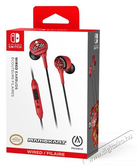 POWERA NSHS0399-01 Nintendo Switch vezet&eacute;kes Mario Kart Motors mikrofonos f&uuml;lhallgat&oacute; Audio-Video / Hifi / Multim&eacute;dia - F&uuml;l &eacute;s Fejhallgat&oacute;k - F&uuml;lhallgat&oacute; - 508534
