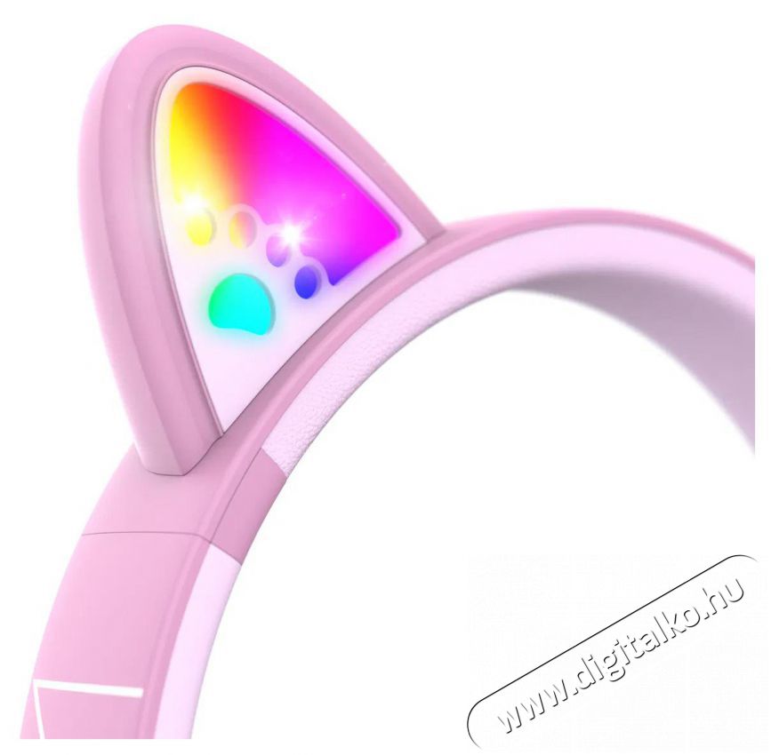 PowerLocus Bobo Cat Ears Purple/Pink Audio-Video / Hifi / Multim&eacute;dia - F&uuml;l &eacute;s Fejhallgat&oacute;k - Fejhallgat&oacute; - 510164