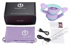 PowerLocus P2 Kids Cat Ears Purple/Teal Audio-Video / Hifi / Multim&eacute;dia - F&uuml;l &eacute;s Fejhallgat&oacute;k - Fejhallgat&oacute; - 510160
