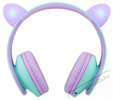 PowerLocus P2 Kids Cat Ears Purple/Teal Audio-Video / Hifi / Multim&eacute;dia - F&uuml;l &eacute;s Fejhallgat&oacute;k - Fejhallgat&oacute; - 510160