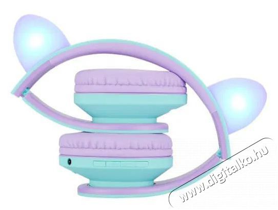 PowerLocus P2 Kids Cat Ears Purple/Teal Audio-Video / Hifi / Multim&eacute;dia - F&uuml;l &eacute;s Fejhallgat&oacute;k - Fejhallgat&oacute; - 510160
