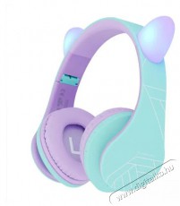 PowerLocus P2 Kids Cat Ears Purple/Teal Audio-Video / Hifi / Multim&eacute;dia - F&uuml;l &eacute;s Fejhallgat&oacute;k - Fejhallgat&oacute; - 510160