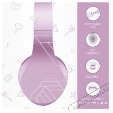 PowerLocus P2 Kids Purple/White Audio-Video / Hifi / Multim&eacute;dia - F&uuml;l &eacute;s Fejhallgat&oacute;k - Fejhallgat&oacute; - 510168