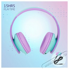 PowerLocus P2 Kids Teal/Purple Audio-Video / Hifi / Multim&eacute;dia - F&uuml;l &eacute;s Fejhallgat&oacute;k - Fejhallgat&oacute; - 510166