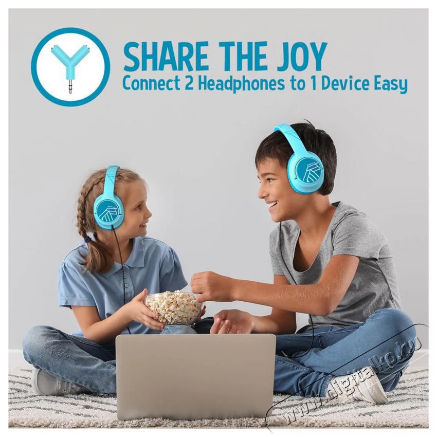 PowerLocus Bobo Blue Audio-Video / Hifi / Multim&eacute;dia - F&uuml;l &eacute;s Fejhallgat&oacute;k - Fejhallgat&oacute; - 519063