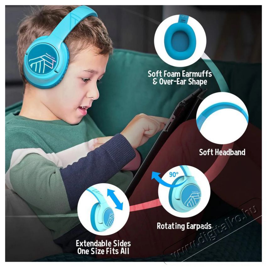 PowerLocus Bobo Blue Audio-Video / Hifi / Multim&eacute;dia - F&uuml;l &eacute;s Fejhallgat&oacute;k - Fejhallgat&oacute; - 519063