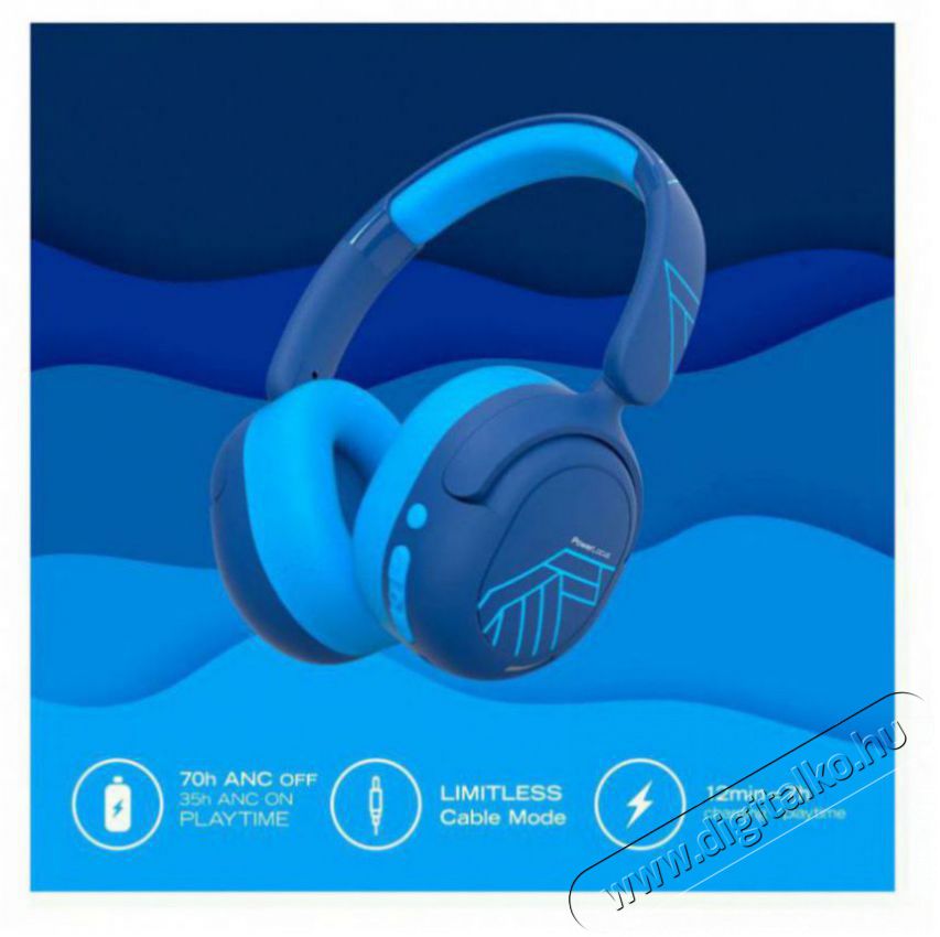 PowerLocus Lion Kids Blue Audio-Video / Hifi / Multim&eacute;dia - F&uuml;l &eacute;s Fejhallgat&oacute;k - Fejhallgat&oacute; - 519070