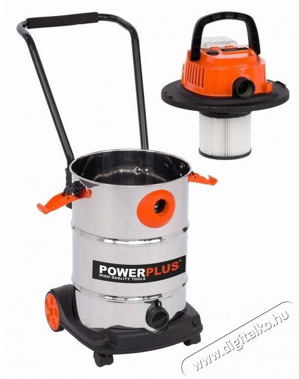 PowerPlus POWDP6050 Akkus sz&aacute;raz/nedves porsz&iacute;v&oacute;, 20 V, 30 l (akku n&eacute;lk&uuml;l) H&aacute;ztart&aacute;s / Otthon / K&uuml;lt&eacute;r - Porsz&iacute;v&oacute; / takar&iacute;t&oacute;g&eacute;p - Sz&aacute;raz-nedves takar&iacute;t&oacute;g&eacute;p - 519079