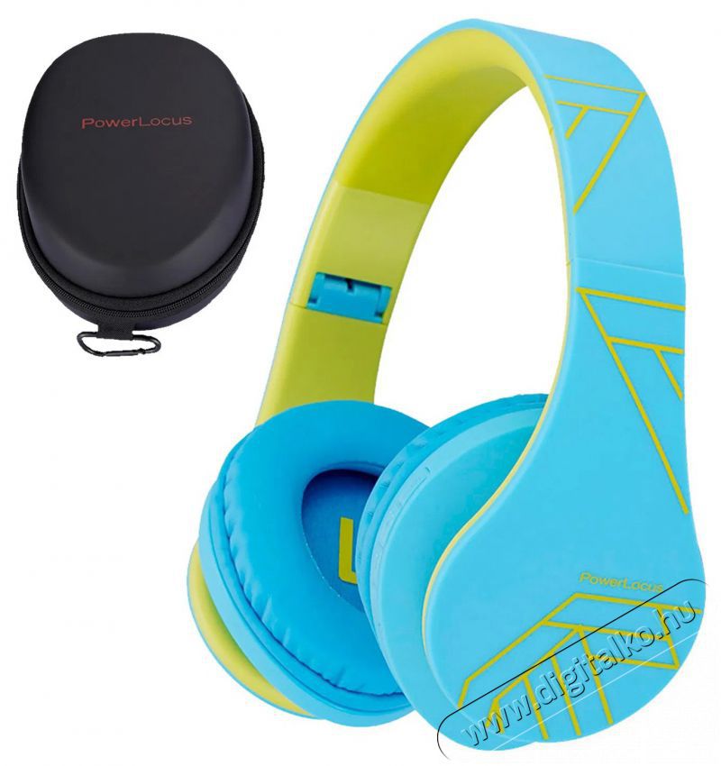 PowerLocus P2 Kids Blue/Green Audio-Video / Hifi / Multim&eacute;dia - F&uuml;l &eacute;s Fejhallgat&oacute;k - Fejhallgat&oacute; - 519068