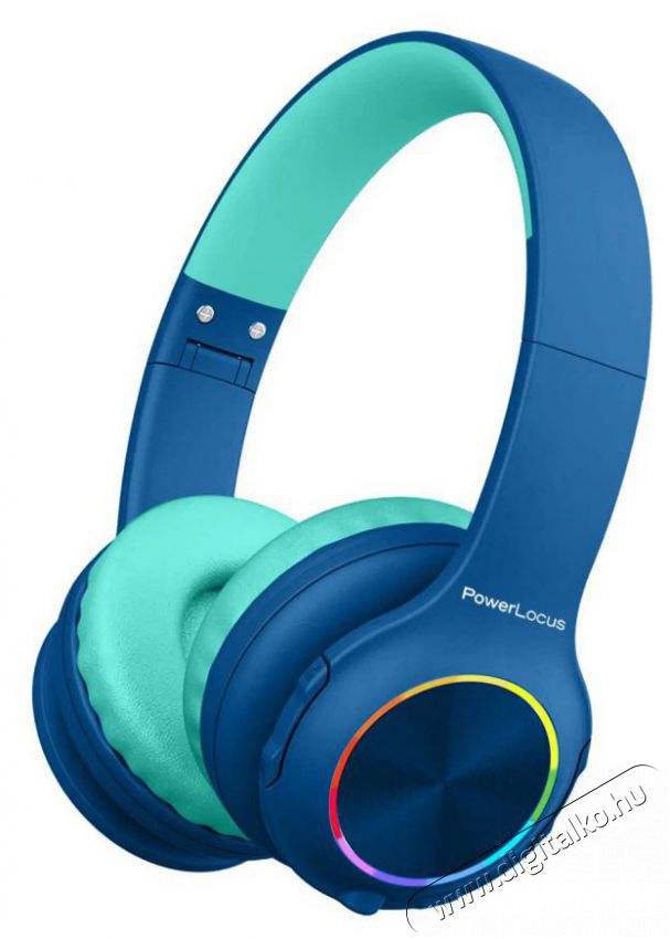 PowerLocus PLED Blue Wireless Audio-Video / Hifi / Multim&eacute;dia - F&uuml;l &eacute;s Fejhallgat&oacute;k - Fejhallgat&oacute; mikrofonnal / headset - 519073