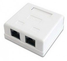 PRC Cat.5E UTP fali aljzat, 2 portos, &ouml;ntapad&oacute;s H&aacute;ztart&aacute;s / Otthon / K&uuml;lt&eacute;r - Vil&aacute;g&iacute;t&aacute;s / elektromoss&aacute;g - H&aacute;l&oacute;zati eloszt&oacute; / hosszabb&iacute;t&oacute; / adapter - 389402