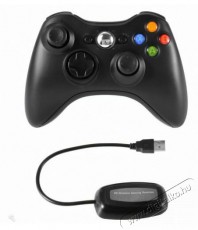 PRC vezeték nélküli Xbox 360/PC USB adapterrel fekete kontroller Iroda és számítástechnika - Játék konzol - Kontroller - 389496