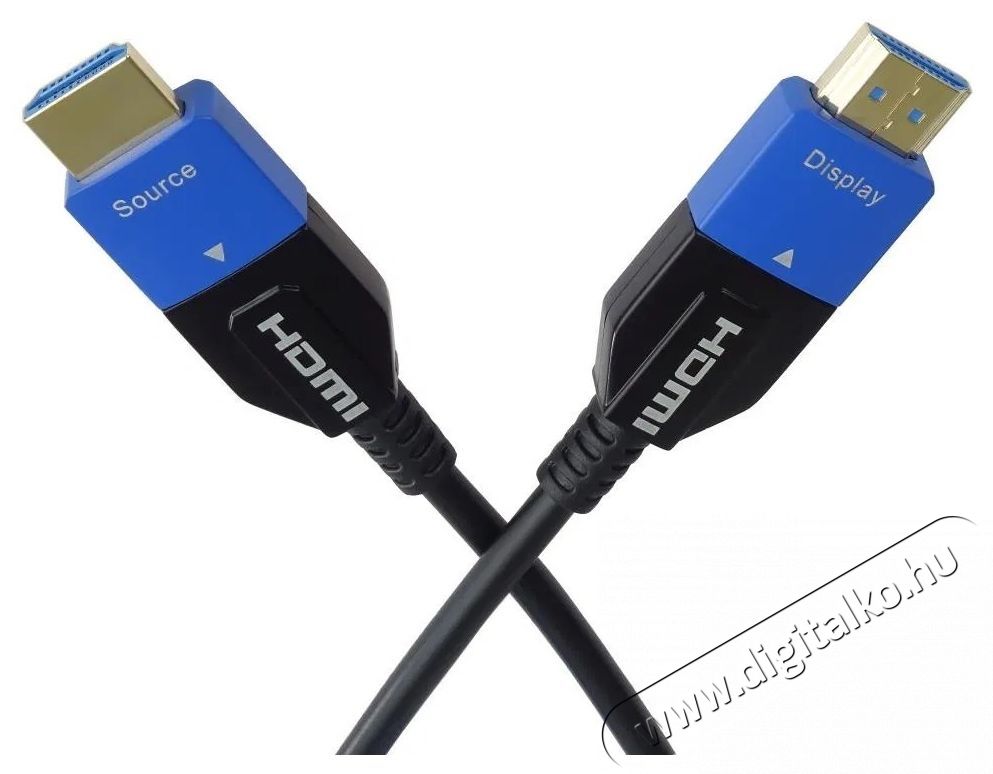 PremiumCord Ultra High Speed HDMI 2.1 AOC optikai k&aacute;bel 8K 60Hz, aranyozott csatlakoz&oacute;kkal 10 m videok&aacute;bel 10m Tv kieg&eacute;sz&iacute;tők - K&aacute;bel / csatlakoz&oacute; - Hdmi k&aacute;bel - 532093