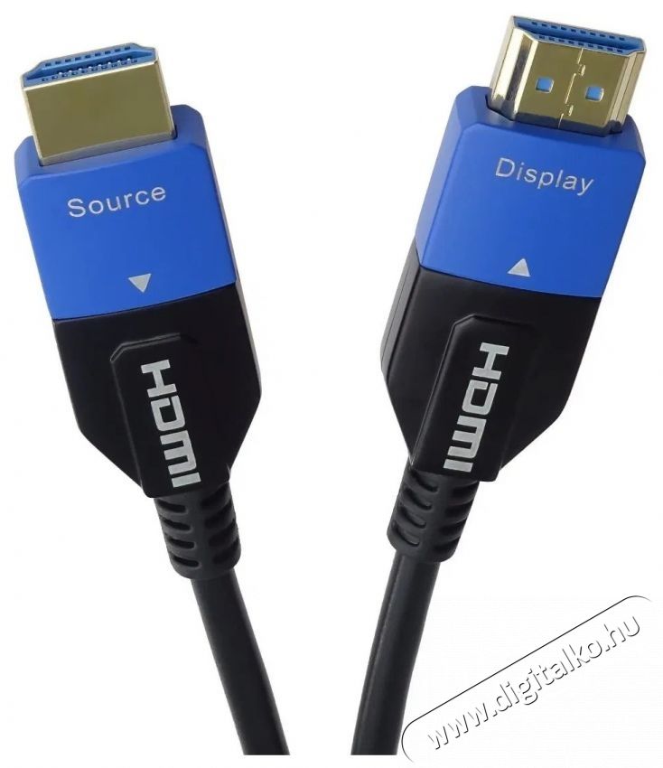 PremiumCord Ultra High Speed HDMI 2.1 AOC optikai k&aacute;bel 8K 60Hz, aranyozott csatlakoz&oacute;kkal 10 m videok&aacute;bel 10m Tv kieg&eacute;sz&iacute;tők - K&aacute;bel / csatlakoz&oacute; - Hdmi k&aacute;bel - 532093