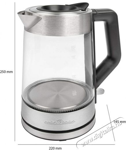 Proficook PC-WKS 1190 G v&iacute;zforral&oacute; - inox Konyhai term&eacute;kek - V&iacute;zforral&oacute; / teafőző - 364174