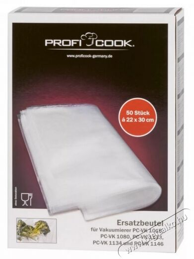 Proficook V&aacute;kuum kicsi 22x30cm v&aacute;kuum tasak - 50db Konyhai term&eacute;kek - F&oacute;liahegesztő - V&aacute;kumf&oacute;lia - 364171