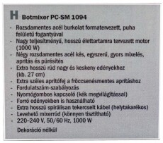 Proficook PC-SM 1094 botmixer Konyhai term&eacute;kek - Konyhai kisg&eacute;p (elők&eacute;sz&iacute;t&eacute;s / feldolgoz&aacute;s) - Botmixer - 346151