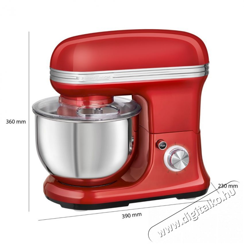 Proficook PC-KM 1197 Konyhai robotg&eacute;p - piros Konyhai term&eacute;kek - Konyhai kisg&eacute;p (elők&eacute;sz&iacute;t&eacute;s / feldolgoz&aacute;s) - Konyhai robotg&eacute;p - 372448