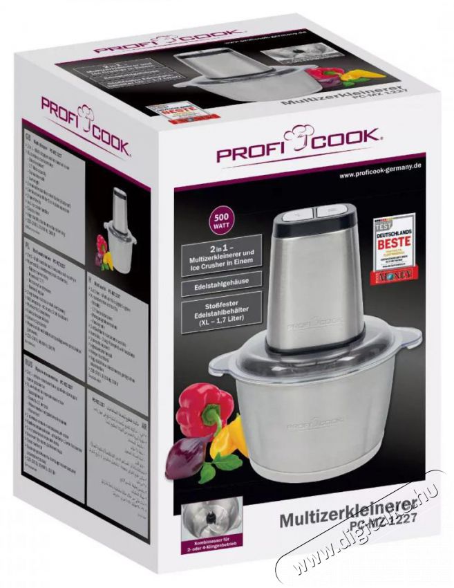 Proficook PC-MZ 1227 inox apr&iacute;t&oacute; Konyhai term&eacute;kek - Konyhai kisg&eacute;p (elők&eacute;sz&iacute;t&eacute;s / feldolgoz&aacute;s) - Apr&iacute;t&oacute; / dar&aacute;l&oacute; - 410271