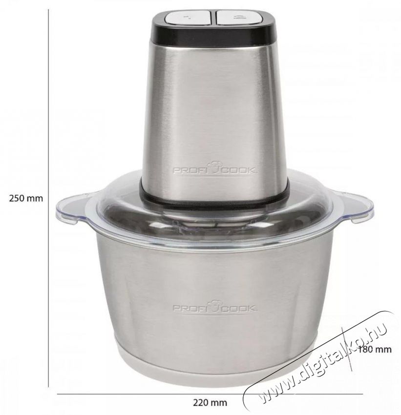 Proficook PC-MZ 1227 inox apr&iacute;t&oacute; Konyhai term&eacute;kek - Konyhai kisg&eacute;p (elők&eacute;sz&iacute;t&eacute;s / feldolgoz&aacute;s) - Apr&iacute;t&oacute; / dar&aacute;l&oacute; - 410271