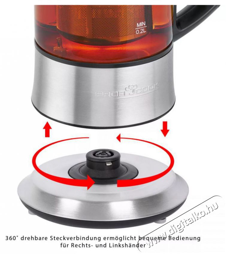 Proficook PC-TK 1165 inox v&iacute;zforral&oacute; Konyhai term&eacute;kek - V&iacute;zforral&oacute; / teafőző - 495584