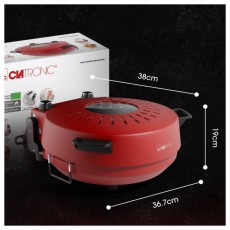 Clatronic PM 3787 rot 1.200W pizzas&uuml;tő Konyhai term&eacute;kek - Konyhai kisg&eacute;p (s&uuml;t&eacute;s / főz&eacute;s / hűt&eacute;s / &eacute;telk&eacute;sz&iacute;t&eacute;s) - Konyhai k&uuml;l&ouml;nlegess&eacute;g - 513294
