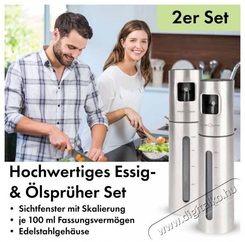 Proficook PC-EOS 1270 inox Ecet- &eacute;s olajsz&oacute;r&oacute; k&eacute;szlet Konyhai term&eacute;kek - Konyhai eszk&ouml;z - Egy&eacute;b konyhai eszk&ouml;z - 513298