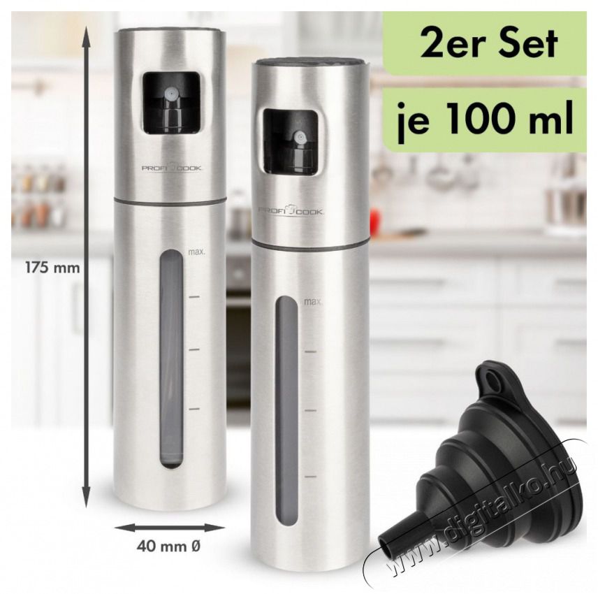 Proficook PC-EOS 1270 inox Ecet- &eacute;s olajsz&oacute;r&oacute; k&eacute;szlet Konyhai term&eacute;kek - Konyhai eszk&ouml;z - Egy&eacute;b konyhai eszk&ouml;z - 513298
