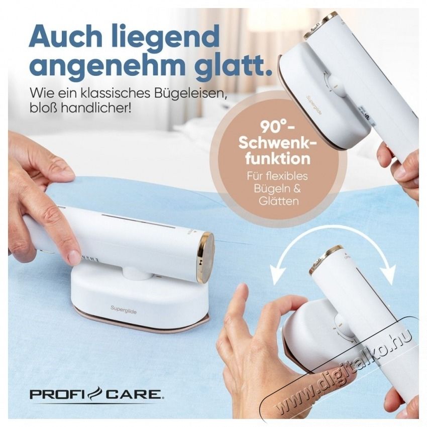 ProfiCare PC-DG 3124 feh&eacute;r-r&oacute;zsasz&iacute;n Gőz&ouml;lő H&aacute;ztart&aacute;s / Otthon / K&uuml;lt&eacute;r - Vasal&oacute; - Vasal&oacute; - 531153