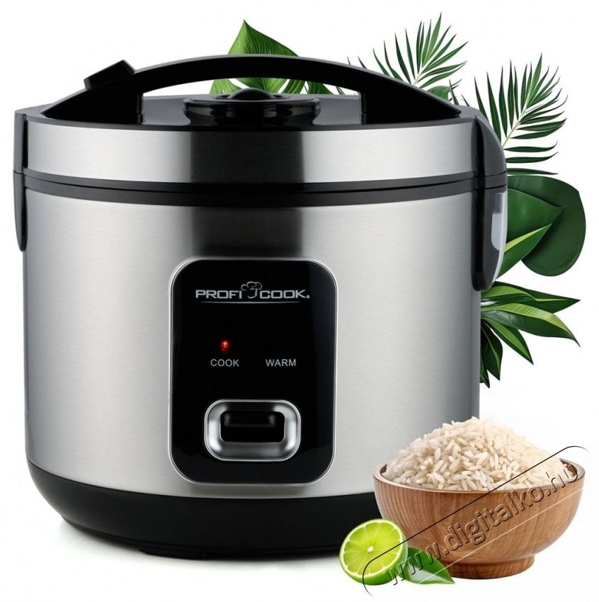 Proficook PC-RK 1285 rizsfőző rozsdamentes ac&eacute;l Konyhai term&eacute;kek - Konyhai kisg&eacute;p (s&uuml;t&eacute;s / főz&eacute;s / hűt&eacute;s / &eacute;telk&eacute;sz&iacute;t&eacute;s) - Rizsfőző - 531152