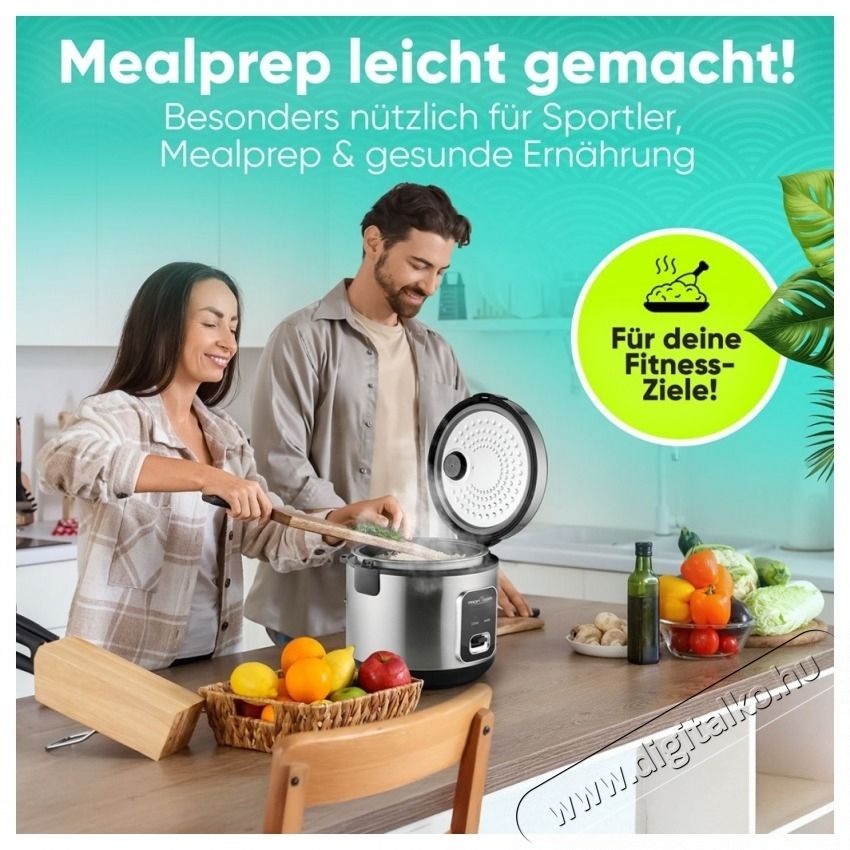 Proficook PC-RK 1285 rizsfőző rozsdamentes ac&eacute;l Konyhai term&eacute;kek - Konyhai kisg&eacute;p (s&uuml;t&eacute;s / főz&eacute;s / hűt&eacute;s / &eacute;telk&eacute;sz&iacute;t&eacute;s) - Rizsfőző - 531152